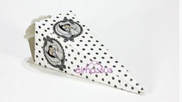 Gastgeschenk Bonboniere/ Hochzeit/ weiß (10 St.)