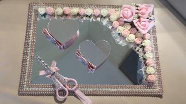 Wunderschönes Ringtablett Spiegel