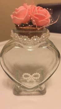 Gastgeschenke für Hochzeit Glas Herzform (10 St)