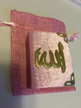 Koran mit Baumwollsäckchen, rosa (10 St.)