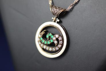 Silberkette mit "Vav-Anhänger", 925´er Silber