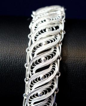 Armband Telkari breit, in 925´er Sterling Silber