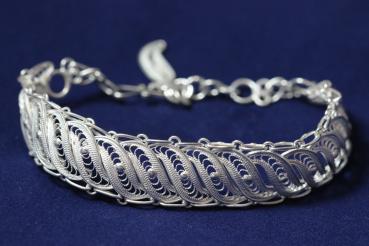 Preview: Armband Telkari breit, in 925´er Sterling Silber