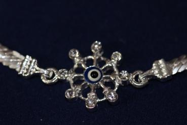 Silberarmband Glücksbringerarmband, Evil Eye/ Nazar, 925´er Silber
