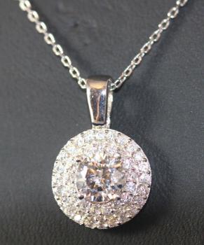 Swarowski Kette Collier mit Anhänger 925 Sterling Silber