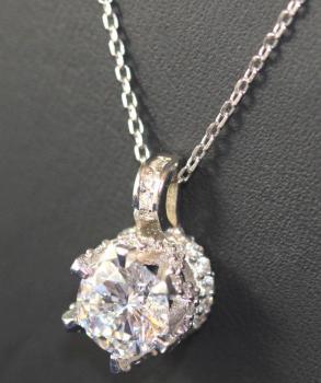 Swarowski Kette Collier mit Anhänger 925 Sterling Silber