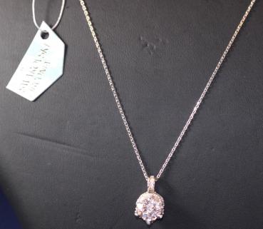 Swarowski Kette Collier mit Anhänger 925 Sterling Silber