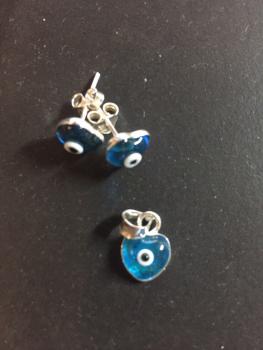 Schmuckset Anhänger mit Ohrringe/ in 925´er Sterling Silber