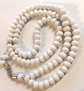 Tesbih 99 er Islam Gebetskette mevlüt weiss 10 St.