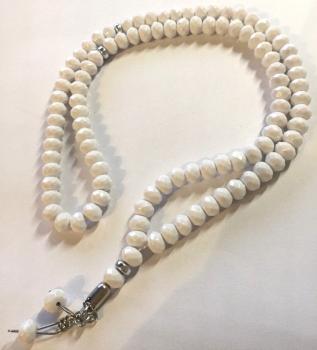 Preview: Tesbih 99 er Islam Gebetskette mevlüt weiss 10 St.