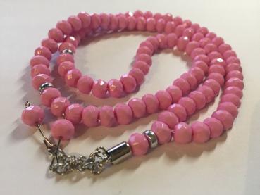 Tesbih 99 er Islam Gebetskette mevlüt baby Pink 10 St.