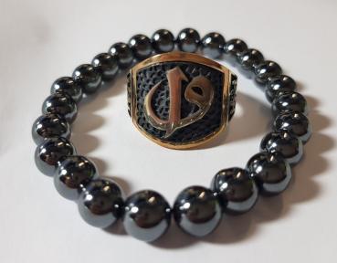 Herrenring mit Armband 925`er echt silber Osmanli