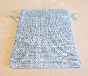 Preview: Gebetskette mit Baumwollsäckchen blau