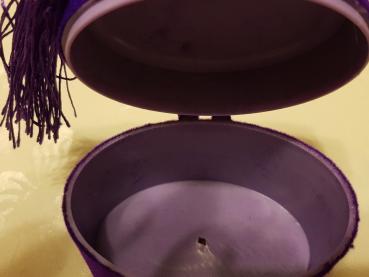 Preview: Gastgeschenk Samtdose/ Hochzeit und andere Anlässe/ lila (10 St.)