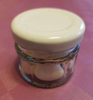 Gastgeschenk Gläser befüllt mit Hochzeitsmandeln (10 St.)