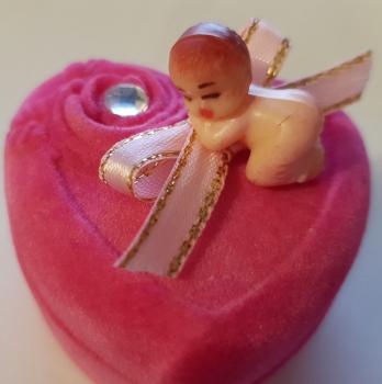 Gastgeschenk Geburt/ Kommunion / Taufe/ Mevlüt pink (10 St.)