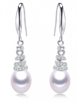 Brautschmuck Süßwasserperle, 925 Silber