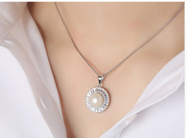 Brautschmuck-Set Süßwasserperle 925 Silber