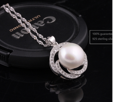 Preview: Brautschmuck-Set Süßwasserperle 925 Silber