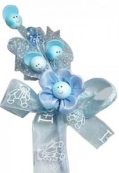 Gastgeschenke Baby/ Blümchen mit Gesichter (10 St.)